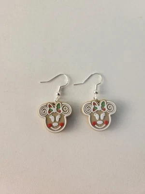 全新 圣诞节 米妮老鼠 姜饼耳环 Dinsey — 第 1/2 张图片
