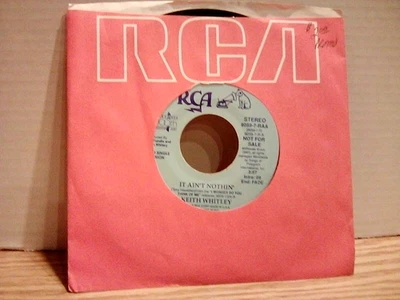 Keith Whitley 1989 It Ain't Nothin' 45 RPM Promo Record EX - Image 1 of 4