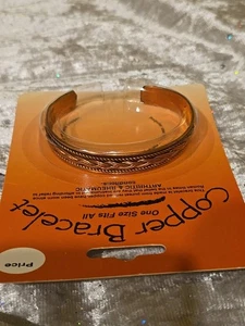 Pulsera brazalete cobre vintage todavía en paquete - Imagen 1 de 4