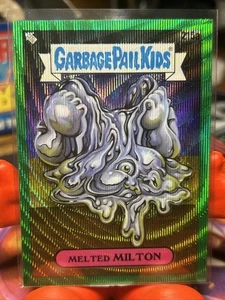 2022 GARBAGE PAIL KIDS MELTED MILTON # 215a TOPPS GREEN WAVE CARD /299 - Picture 1 of 4