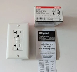 Envío gratuito Receptáculo GFCI resistente a manipulaciones Legrand radiante grado 20A especificación - Imagen 1 de 3