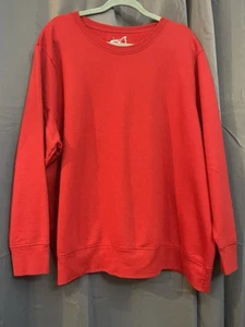 Just My Size Women's Red Fleece Pullover Sweatshirt Plus Size 5X - Picture 1 of 3