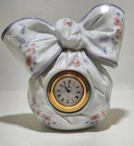 Lladro 5970 "Bow Clock" funktionierende Uhr - Bild 1 von 4