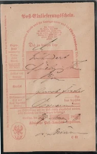 PRUSSIA, 1868, DELIVERY RECEIPT, IN WONDERFUL CONDITION, SEE!! - Picture 1 of 1