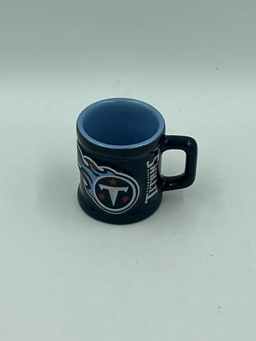 TENNESSEE TITANS BLUE Mini Shot Glass/Mug W/Handle  2 oz NFL Cover