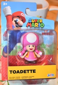Figura Super Mario TOADETTE 2,5" pulgadas Jakks World of Nintendo 2022 NUEVA - Imagen 1 de 4