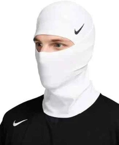 Nike Pro Hyperwarm Hood Therma Fit Unisex White Black Ski Mask Football • NIB - Picture 1 of 8