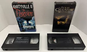 The Amityville II, The Possession & The Texas Chainsaw Massacre Lot Of 2 Horror - Picture 1 of 12