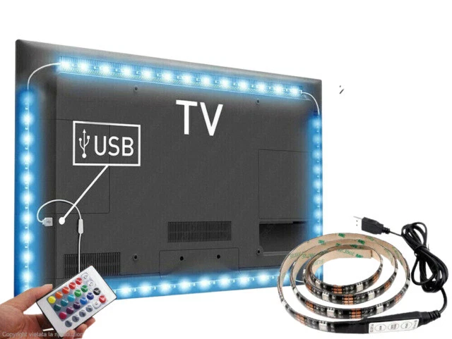 WISDOM XC-6127 100W SMD 5050 LED Striscia per Retroilluminazione TV e Monitor RGB