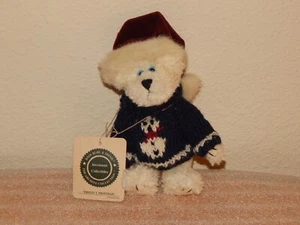Boyds Bears Freezy T Frostmas 6 inch Jointed White Teddy Bear with Sweater & Hat - Picture 1 of 6