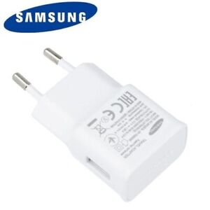 Adaptateur USB Chargeur Secteur Prise Courant Original Samsung 1,55A Blanc Neuf