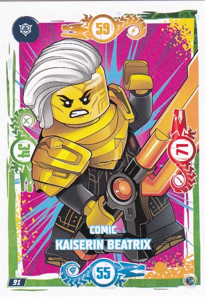 Lego Ninjago Series 9 TCG Card No. 91 Comic Empress Beatrix - Image 1 of 1