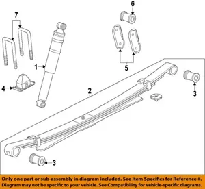 GM OEM 15-22 Canyon Suspension Components-Leaf Spring Rear Bushing 94772418 - Picture 1 of 1