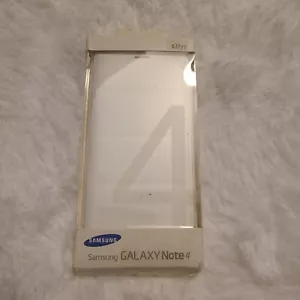 Samsung Flip Wallet for Samsung Galaxy Note 4 - White New - Picture 1 of 2