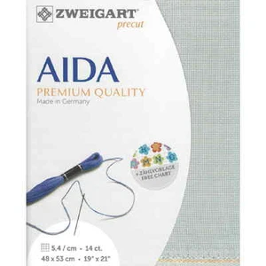 AIDA Zweigart Precute 14 ct. Stern Aida 3706 color 718 grey, fabric for cross st - Picture 1 of 2