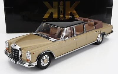 MODELLINO AUTO STATICO DIECAST MERCEDES S-CLASS 600 W100 LANDAULET 1964 1/18 - Immagine 1 di 4