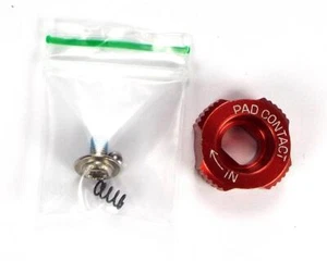 2007 - 2010 AVID CODE - RED - PAD ADJUSTER KNOB SET - LEFT OR RIGHT HAND LH RH - Picture 1 of 3