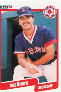 1990 Fleer Baseball Card #285 - Luis Rivera - Boston Red Sox