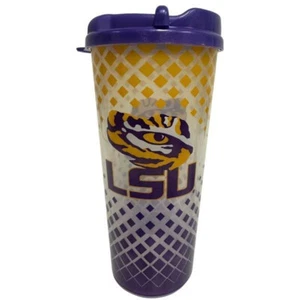 LSU Tigers 24oz Grid Style Double Walled Tumbler - NCAA - Picture 1 of 1