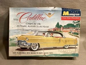 Vintage Monogram 1955 Cadillac Coupe de Ville Cabrio Modell - ungebaut!! - Bild 1 von 12