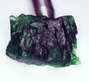 Esmeralda verde colombiana natural áspera 95,42 quilates piedra preciosa suelta certificada esmeralda - Imagen 1 de 8