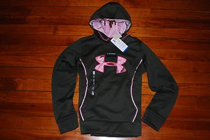 NEW Women's Under Armour Brown & Pink RealTree Camo ColdGear Hoodie (Medium) - Picture 1 of 1