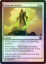 Dispense Justice - Foil Light Play MTG Scars of Mirrodin Magic 2B3