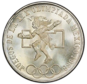MEXICO 1968 OLYMPICS 25 PESOS - PCGS MS 68 INCREDIBLE GEM! TOP POP! - Picture 1 of 5