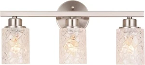 ALICE HOUSE 20.5" Vanity Lights, 3 Light Wall Lighting, Brushed Nickel Finish  - Picture 1 of 7