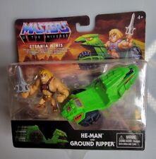 Masters of the Universe HE-MAN and GROUND RIPPER Eternia Minis NIP Ages 4