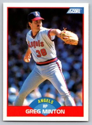 1989 Score #543 Greg Minton California Angels - Image 1 of 2
