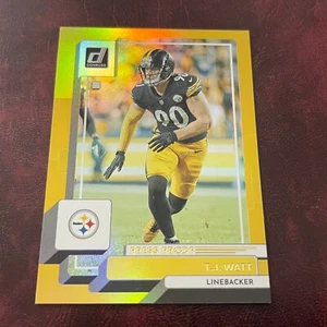 2022 Panini Donruss T.J. WATT Premium PRESS PROOF PARALLEL #221 STEELERS - Picture 1 of 1