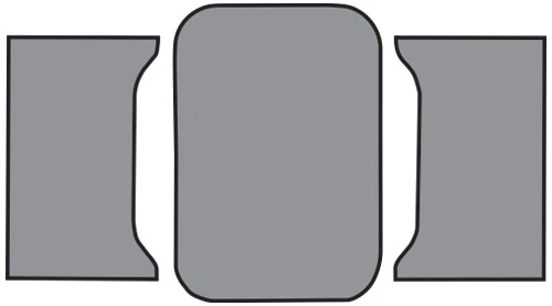 1961 Chevrolet Impala Coupe Loop Carpet Logo Trunk Mat with Pad 3pc Foto 1 de 3