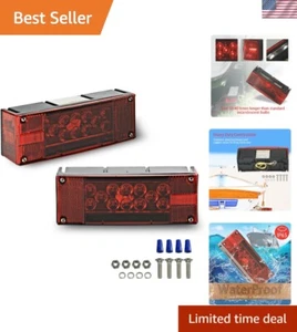 High Visibility Waterproof 12V LED Trailer Lights with Easy Installation Kit - Picture 1 of 8