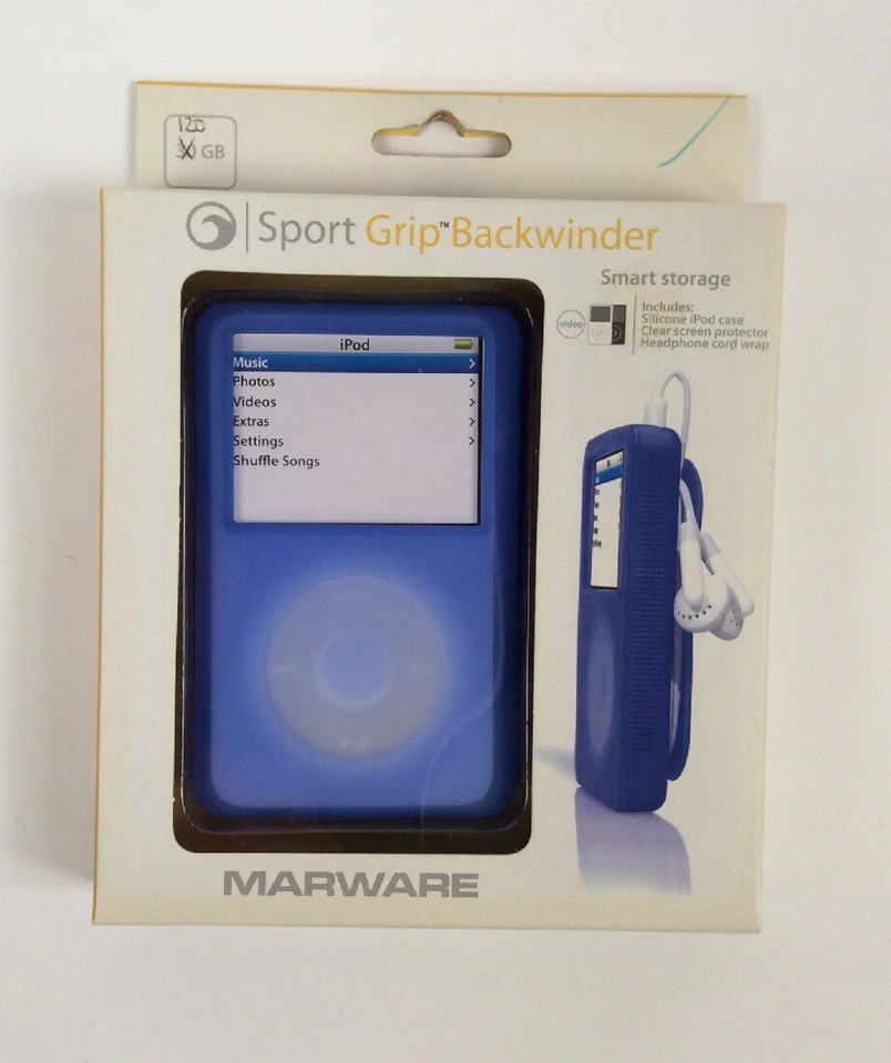 Sport Grip Backwinder - Various Colors - For 30 GB 60 GB iPod Video - Image 1 of 4