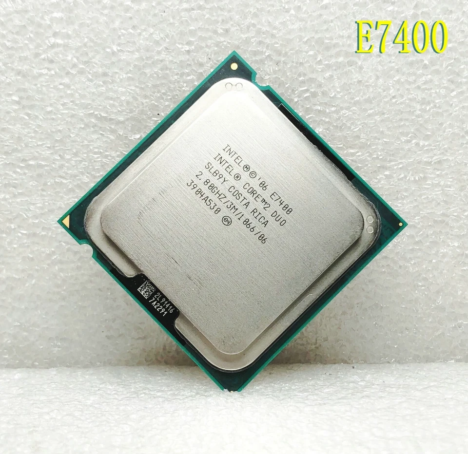 Intel Core 2 E7400 (SLB9Y) dual-core / 2.8 GHz / 3M 1066MHz Socket 775 CPU - Image 1 of 4