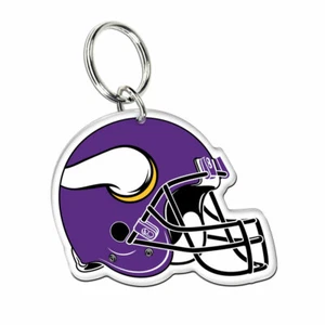 MINNESOTA VIKINGS HELMET ACRYLIC KEYCHAIN SHARP GRAPHICS DURABLE NFL LICENSED - Picture 1 of 1