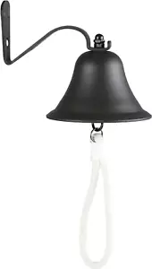 'S Outdoor & Indoor Dinner Bell - Large Cast Iron Bell, Ideal for Wall or Han... - Picture 1 of 1