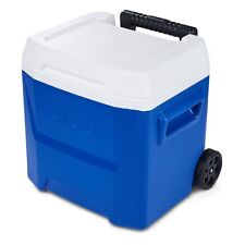 16 Qt Laguna Ice Chest Cooler with Wheels, Blue Camping Picnic Sport Outdoor New