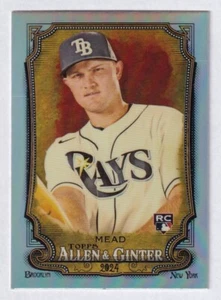2024 Topps Allen & Ginter cromo refractor #14 Curtis Mead radiocontrol Tampa Bay Rays - Imagen 1 de 2