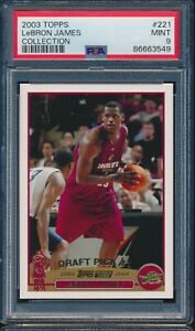 2003-04 Topps Collection LeBron James Rookie RC #221 PSA 9 MINT