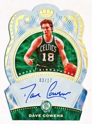 Crown Royale Dave Cowens Royal Signatures 2020-21 FOTL automático #RS-DCW (17/03) Foto 1 de 2