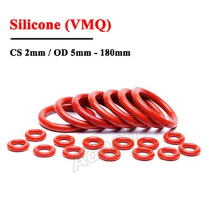 Junta tórica CS 2 mm sellos de silicona de grado alimenticio junta tórica sello arandela OD 5 mm-180 mm - Imagen 1 de 10