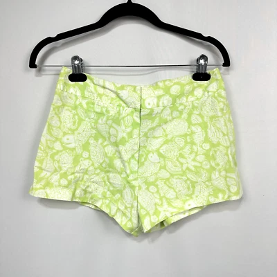 Pantalones cortos White Label Lilly Pulitzer años 90 pescado/tortuga/verde océano para mujer talla 4 Foto 1 de 4