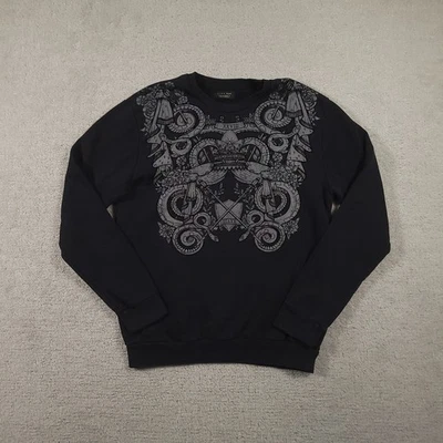 Suéter Zara Hombre Serpientes Negro y Gris Talla Mediana  Foto 1 de 4