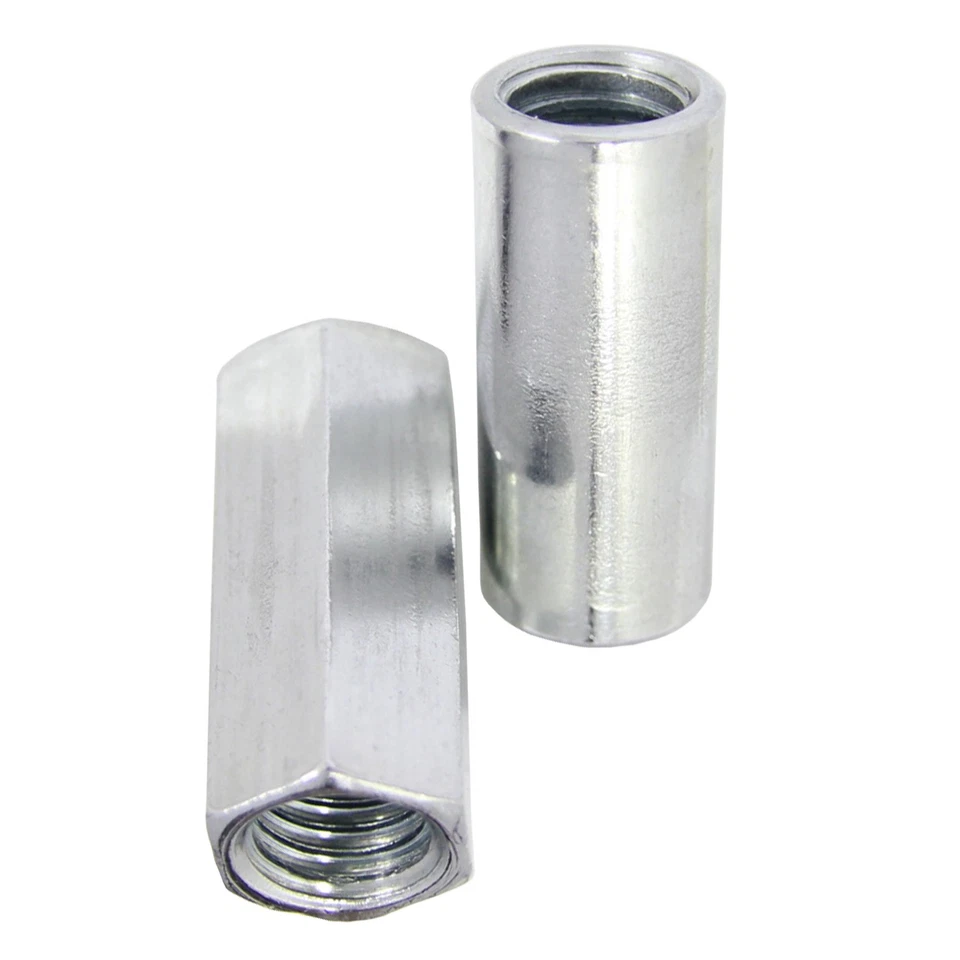 Distanzmuffe verz. sechskant  rund M6-M12 Gewindemuffe Langmutter Gewindehülsen - Bild 1 von 1