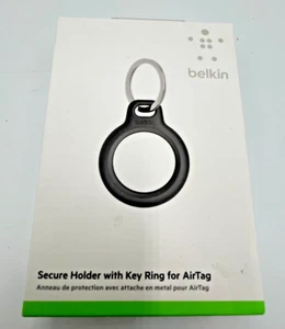 Neu Belkin Sicherer Halter mit Schlüsselring für Apple AirTag - Schwarz - Bild 1 von 7