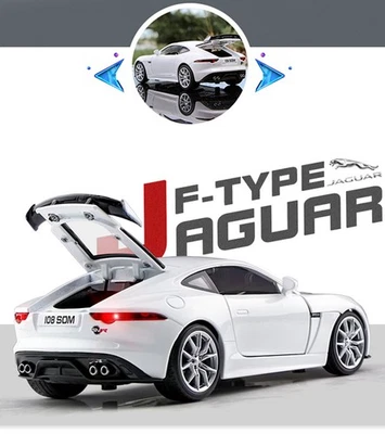 Cars Car Vehicle Diecast Jaguar F-Type 1:32 Scale Model Toy Collection ABS Gifts - Image 1 of 4