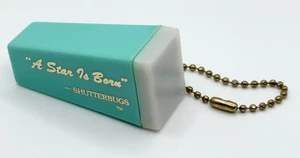 Vintage Viewer Keychain 'A Star Is Born' Shutterbugs - Teal - Very Nice! - Picture 1 of 6