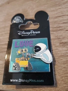 Disney Pixar Wall-E & Eve Love Pin - - Picture 1 of 3